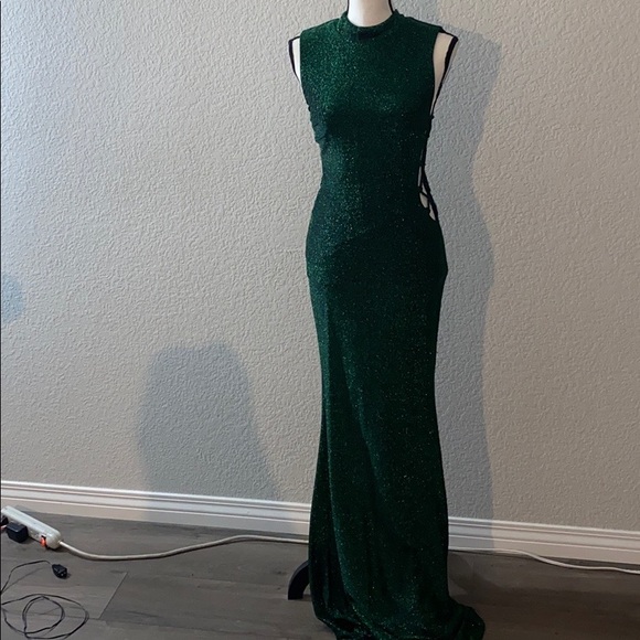 Emerald Green Prom Dress Windsor Silk Dress With Slit Windsor Long Green  Dress Silk Chic Ball